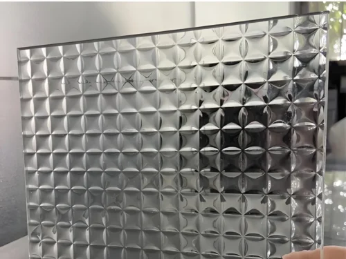 5-19mm Cross Reeded Glass Panel