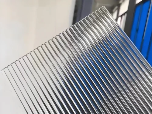 Slim 10mm Extra Clear Reeded Glass