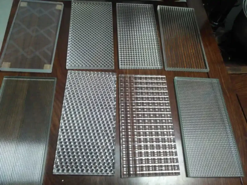 High Privacy 5-19mm Cross Reeded Glass Panel, Low Iron Cross Reed ...