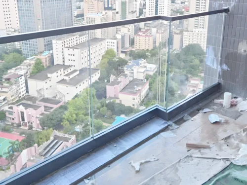 U Channel Glass Railing System