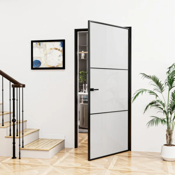 interior glass swing door