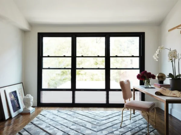 single hung glass aluminum window