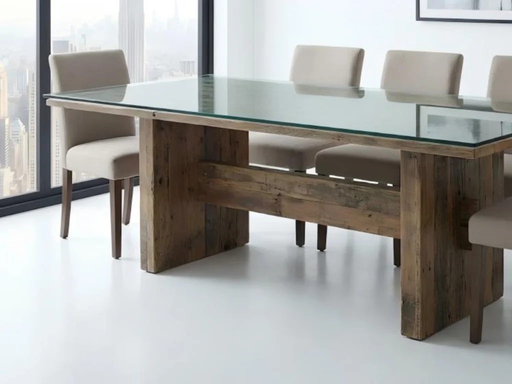 toughened glass table