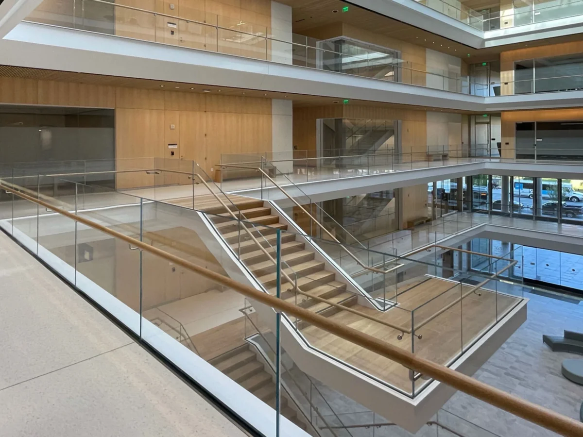 Laminated glass balcony in Canada 17.52mm Toughened Safety Laminated Glass balcony in Canada